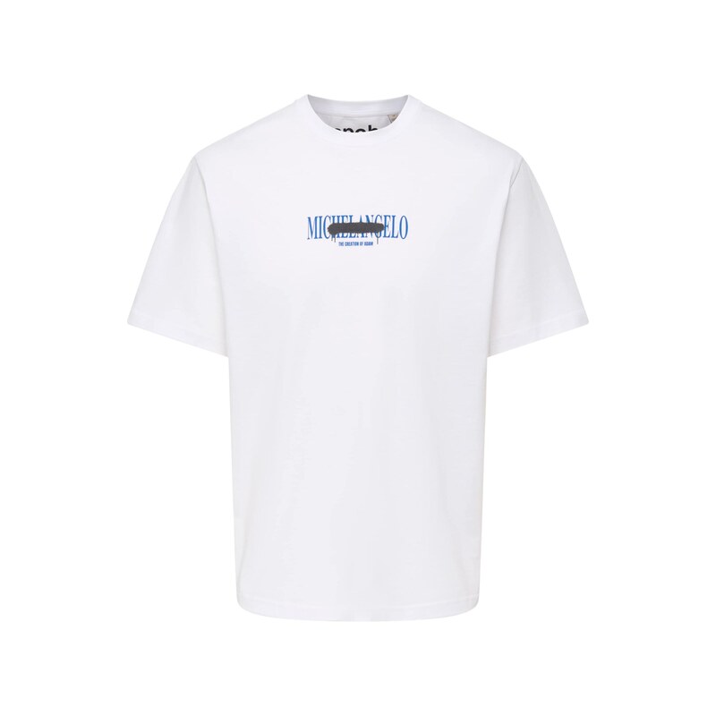 Only & Sons Tričko modrá / antracitová / bílá