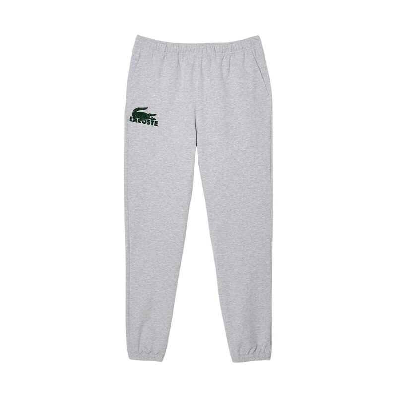 LACOSTE Kalhoty šedý melír / tmavě zelená