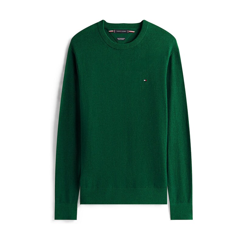 TOMMY HILFIGER Svetr tmavě zelená