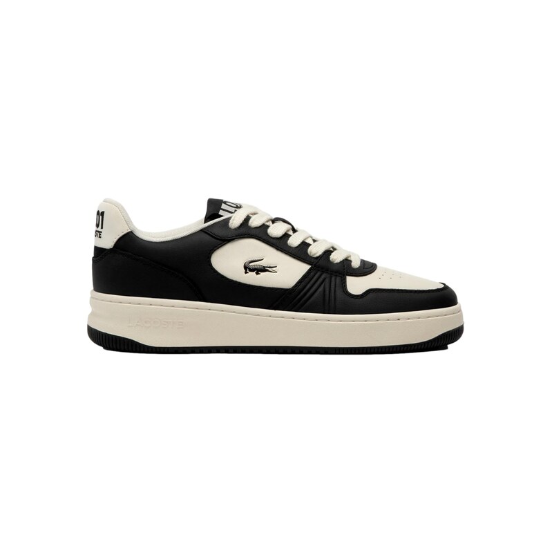 LACOSTE Tenisky L001 Set slonová kost / černá