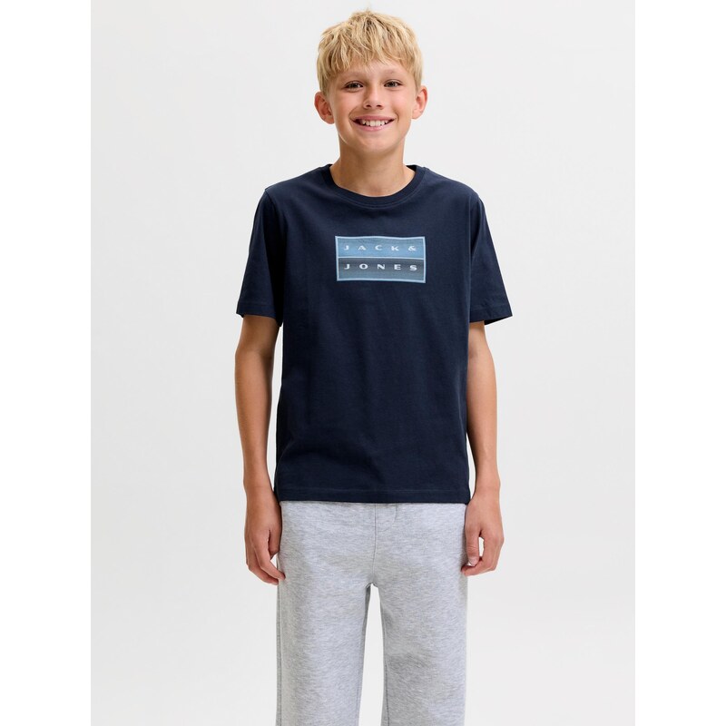 Jack & Jones Junior Tričko JCOFUSION námořnická modř /