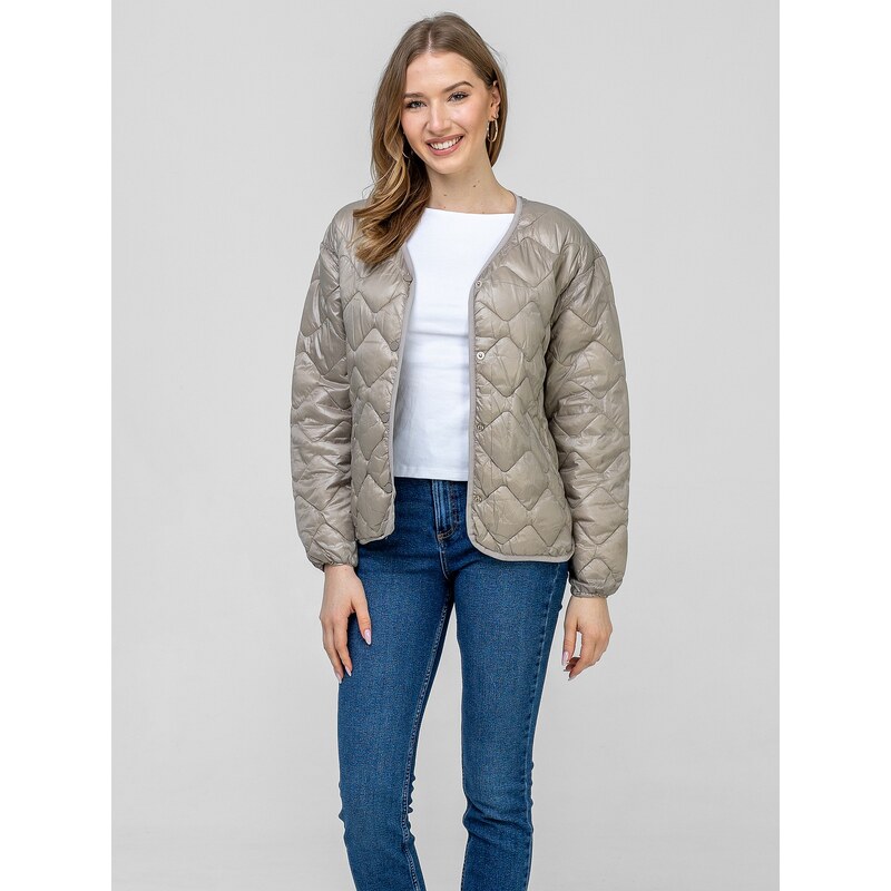 PERSO Womans Lightweight short womens transitional jacket with