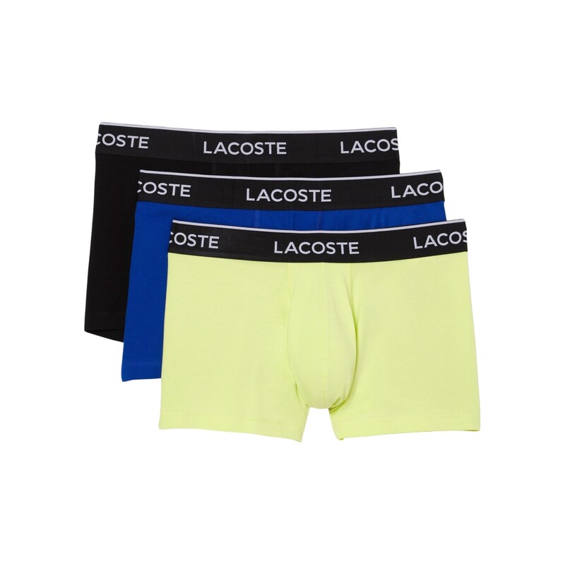 LACOSTE Boxerky kobaltová modř / limone / černá / bílá
