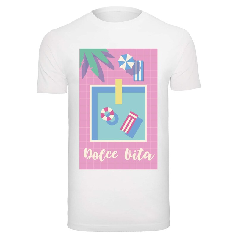 Mister Tee Tričko Dolce Vita mix barev / bílá