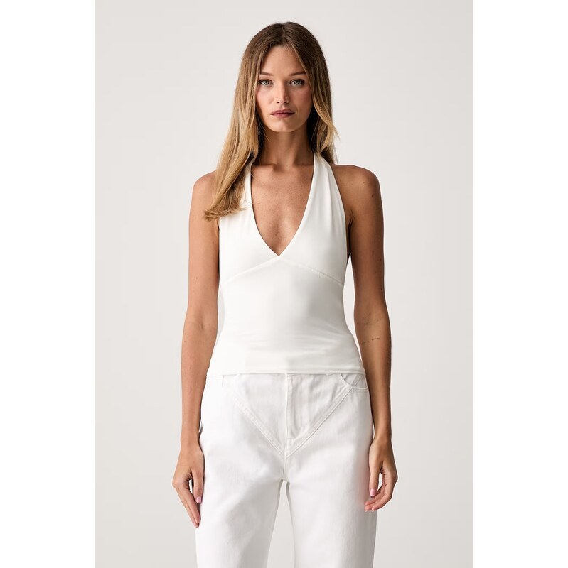 Le Privé top dámský s modalem GINNY TOP BLANC