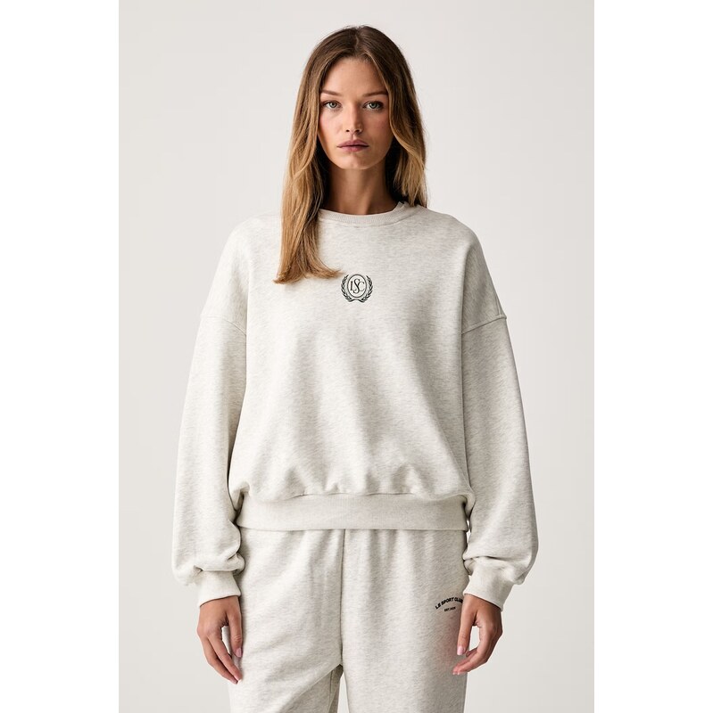 Le Privé mikina dámská bavlněná VARSITY CREWNECK