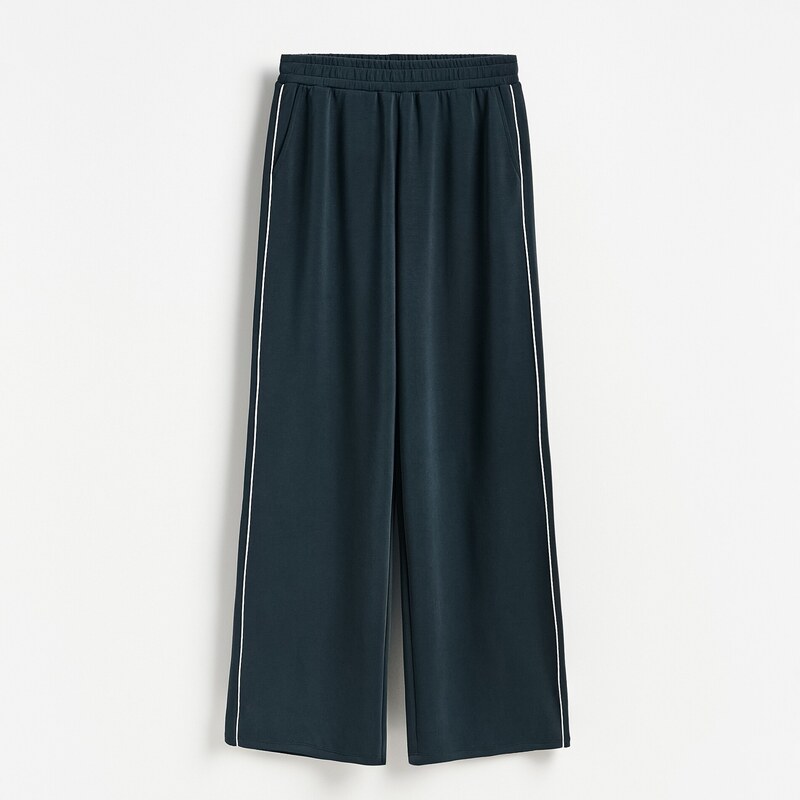 Reserved - LADIES` TROUSERS - tmavomodrá