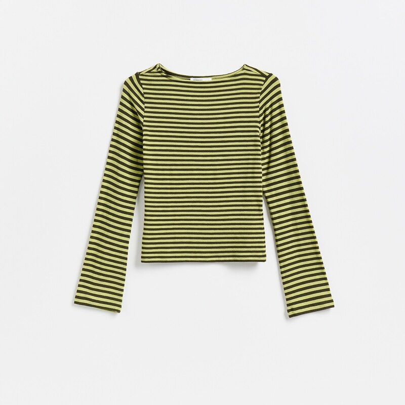 Reserved - LADIES` BLOUSE - žlutozelená