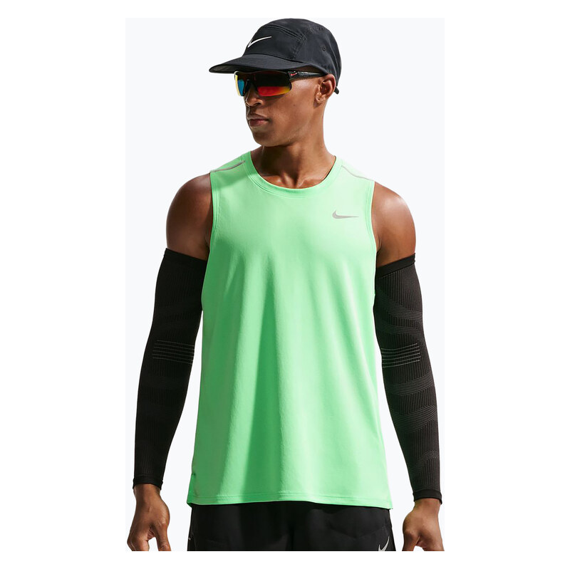 Pánské běžecké tričko Nike Miler illusion green