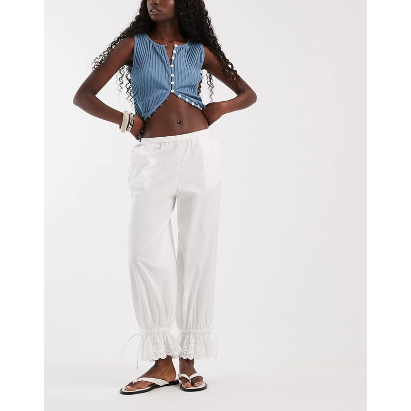 JJXX broderie anglaise bloomers in off white