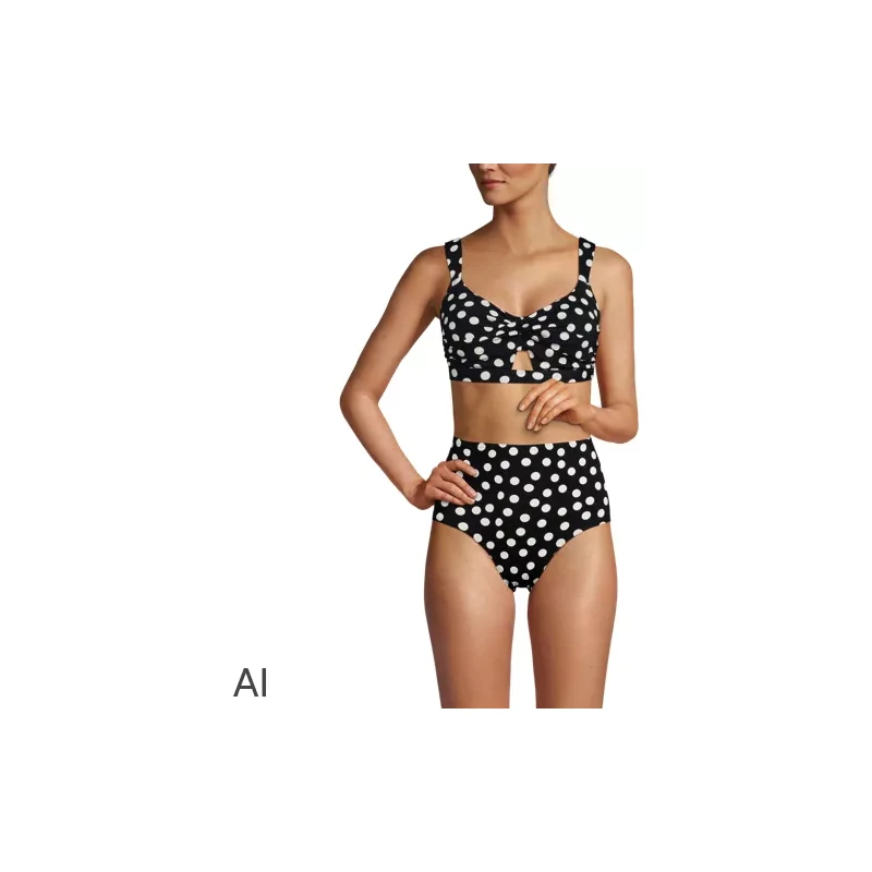 Twist Bikini Top, Women, size: XS, regular, Black, Spandex/Nylon