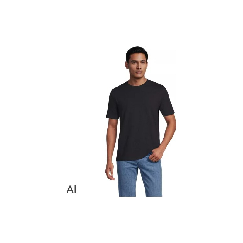 Tall Super-T T-shirt, Men, size: XL, big and tall, Black, Cotton