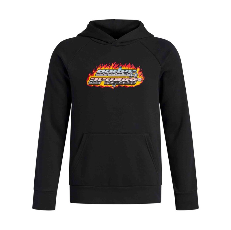 Chlapecká mikina Under Armour UA Rival Flc Flamin Wdmrk HD černá