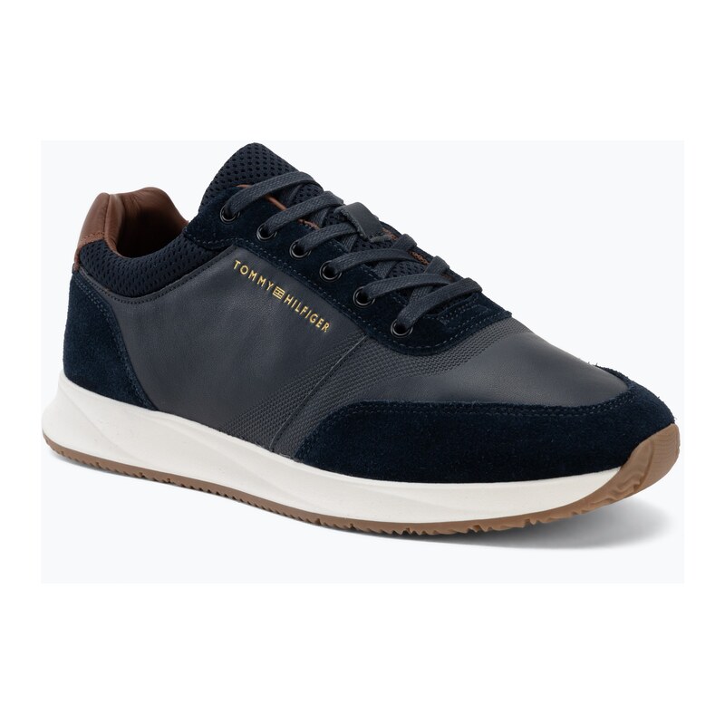 Pánské boty Tommy Hilfiger Runner Suede Mix tracksuits desert sy