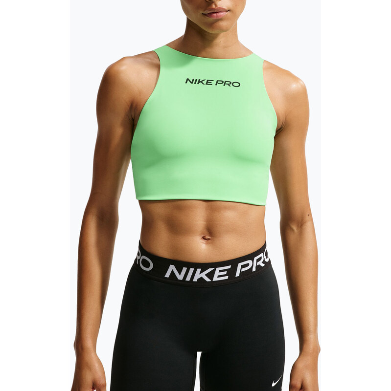 Sportovní podprsenka Nike Pro Sculpt illusion green/black