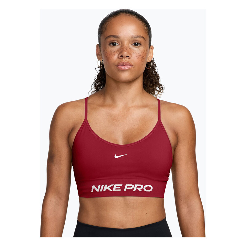 Sportovní podprsenka Nike Pro Seamless tough red/white