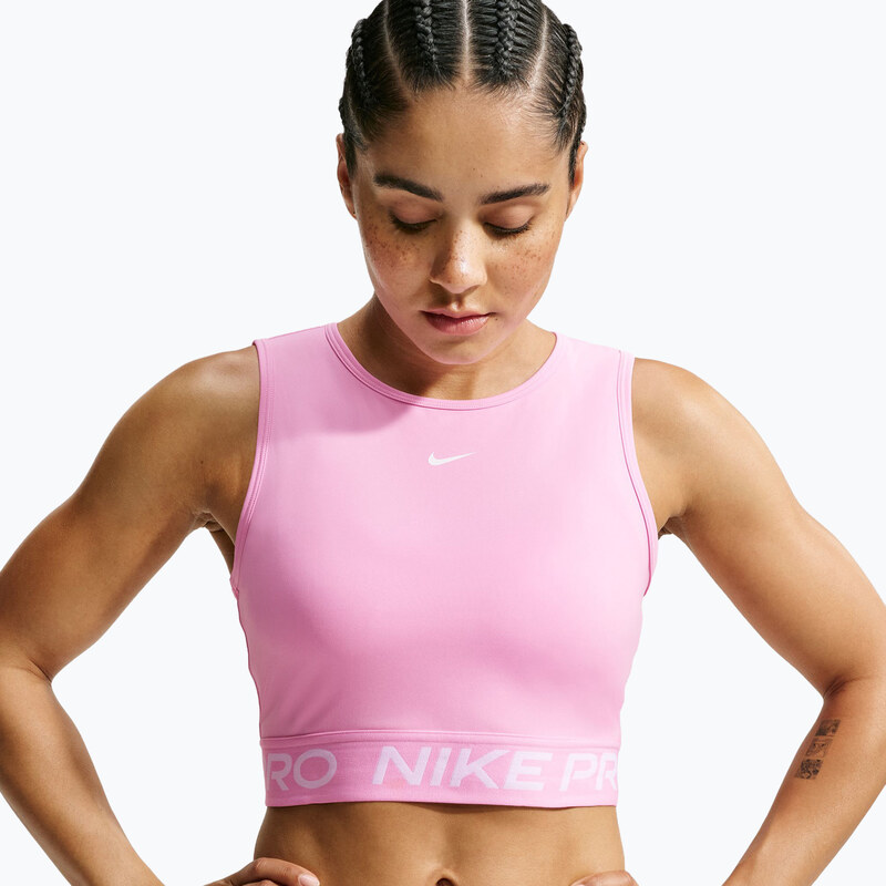 Dámské tričko Nike Pro pink rise/white