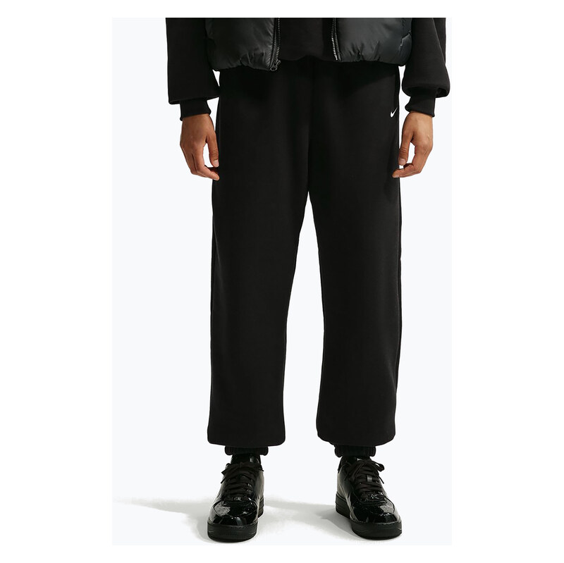 Dámské kalhoty Nike Studio Fleece Medium Weight total black/sail