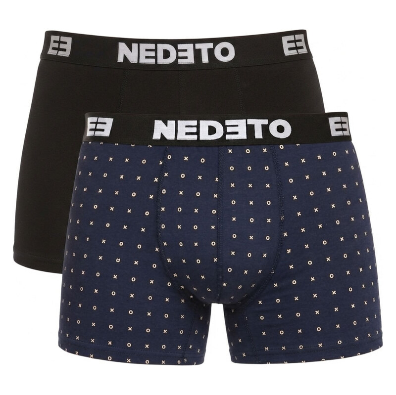 2PACK pánské boxerky Nedeto vícebarevné (2NBV18)