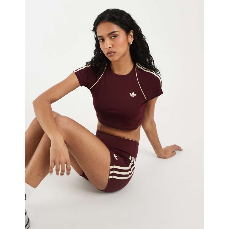 adidas performance adidas Originals Sport cropped t-shirt in