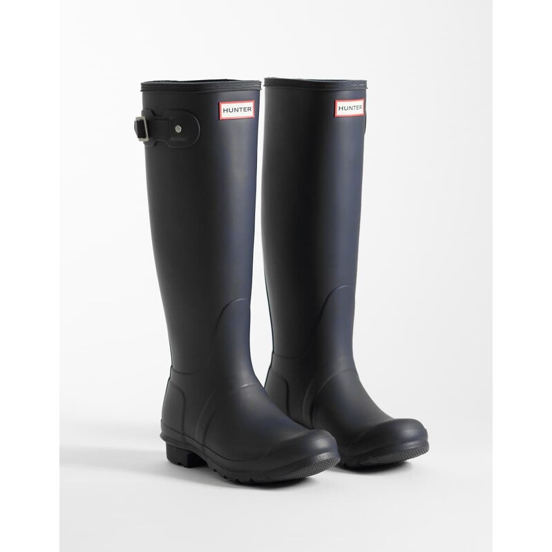 Hunter Original tall wellington boots in navy