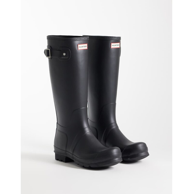 Hunter Original tall wellington boots in black