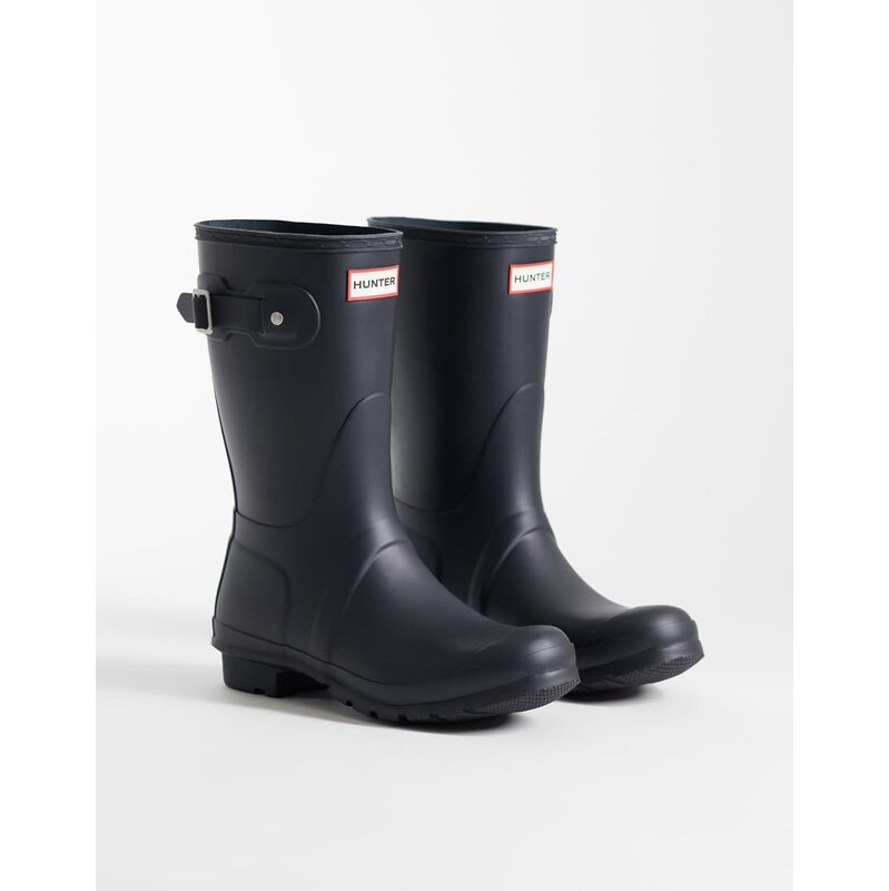 Hunter Original short wellington boots in navy