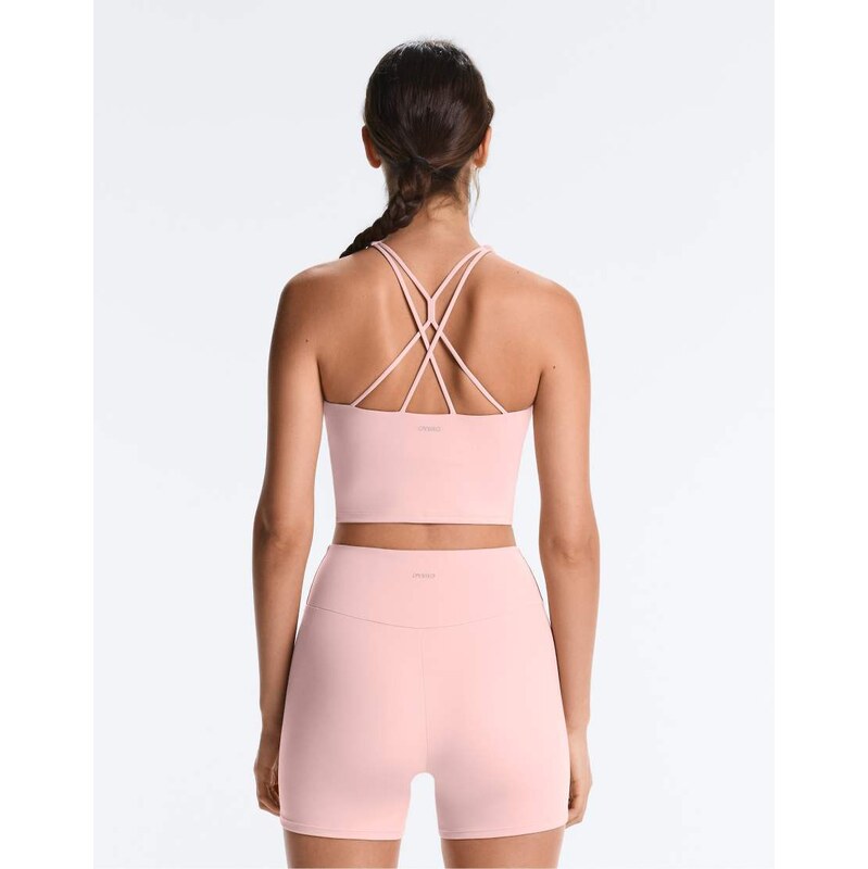 OYSHO Comfortlux strap tank top with cups in light pink