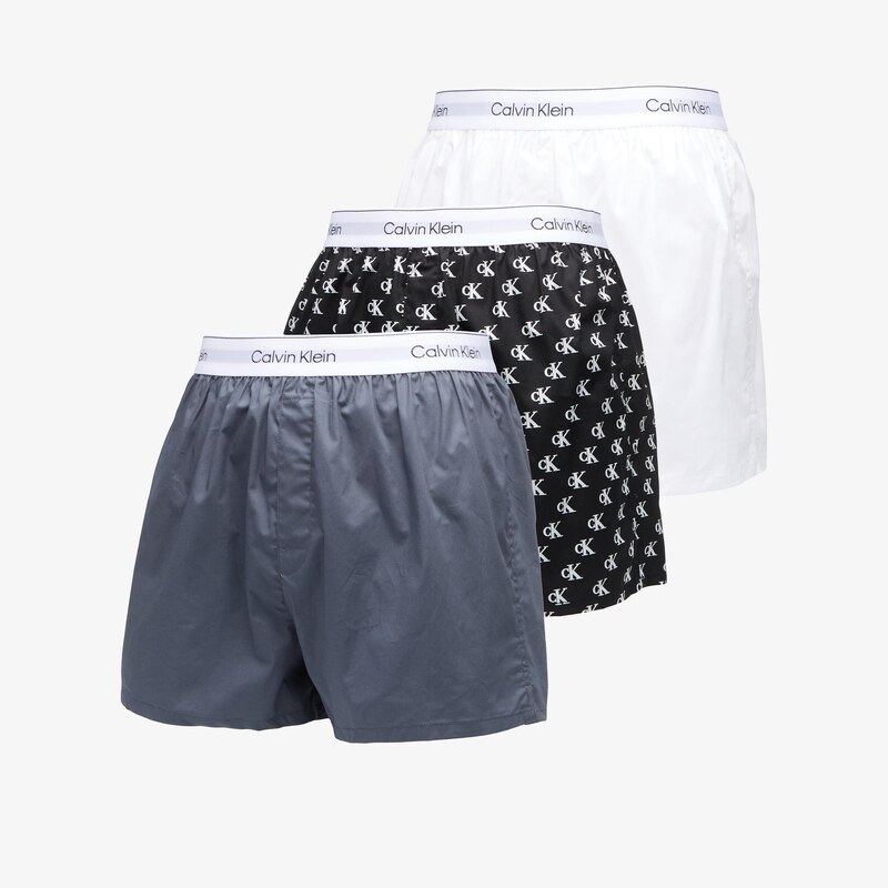 Boxerky Calvin Klein Boxer Slim 3-Pack Grey XL