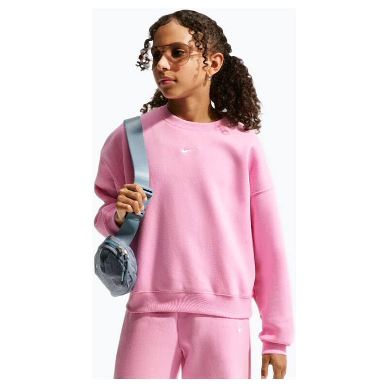Dětská mikina Nike Sportswear Studio pink rise/white