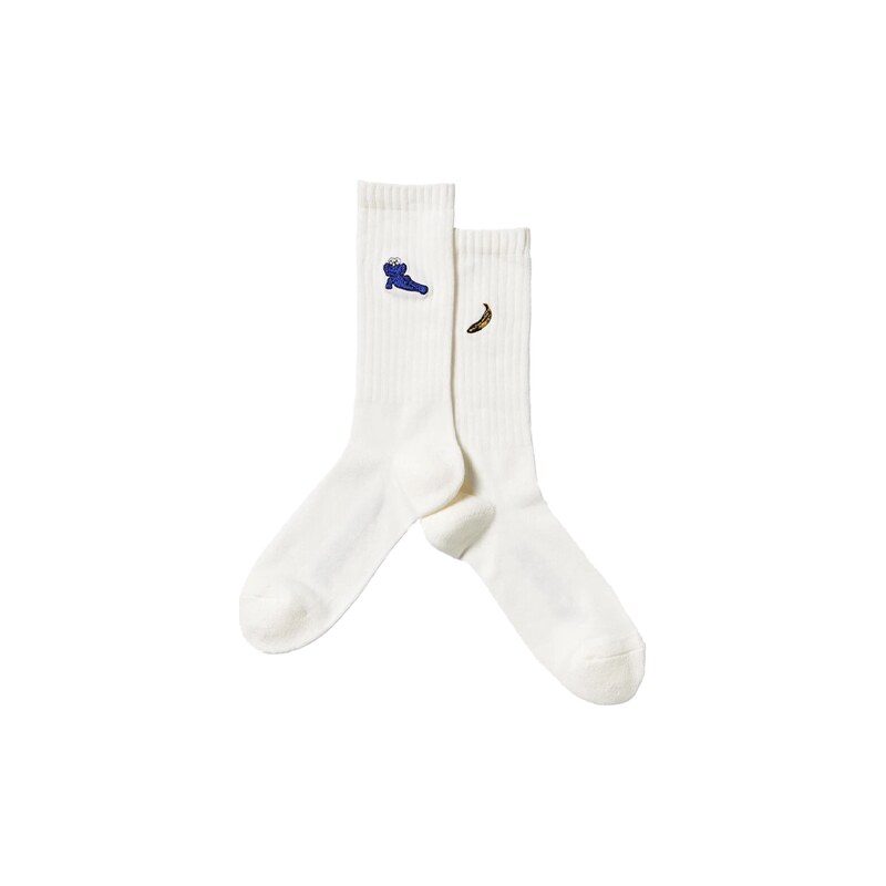 Kaws x Uniqlo Banana Socks White