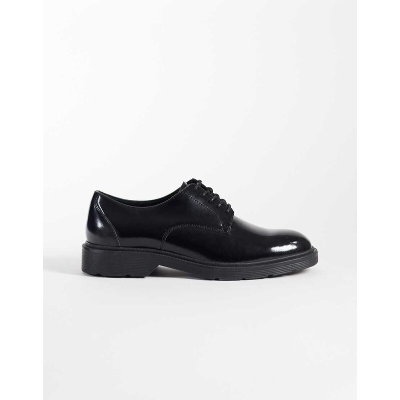 Jack & Jones lace up smart shoes with chunky sole in black