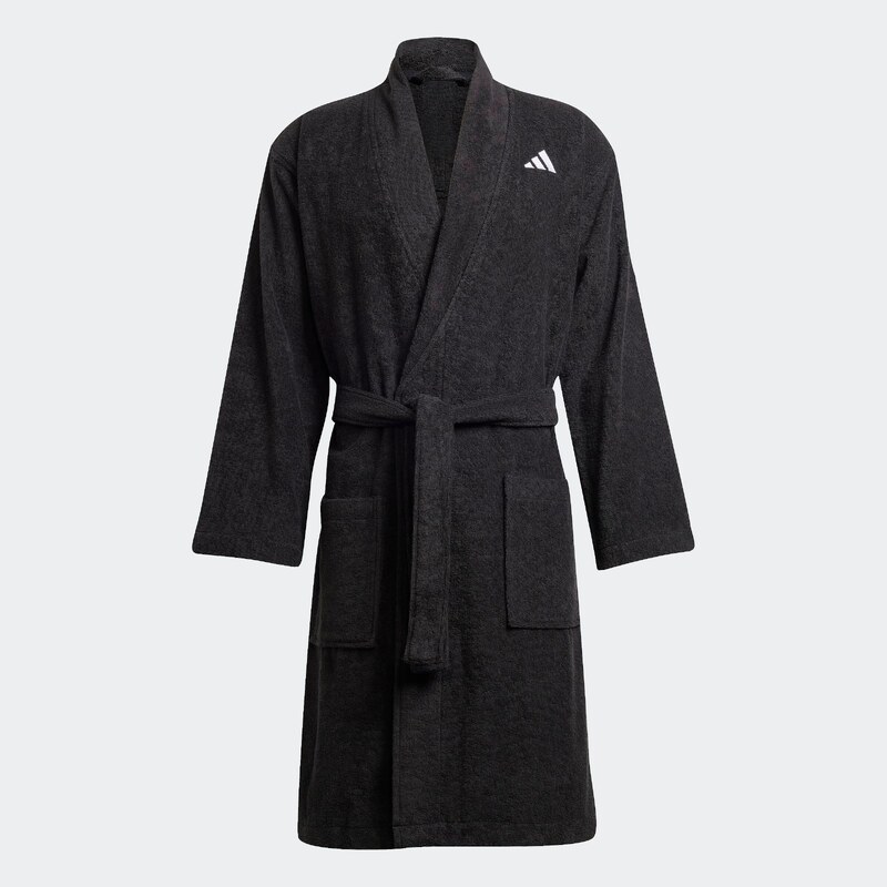 ADIDAS PERFORMANCE Sportovní župan Bathrobe černá / bílá