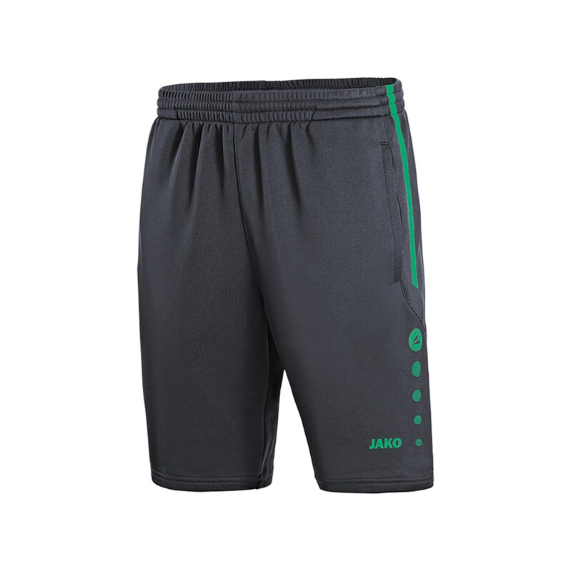 JAKO Sportovní kalhoty Active 2 šedá / zelená