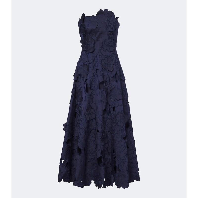 Costarellos Brissa floral embroidered cocktail dress