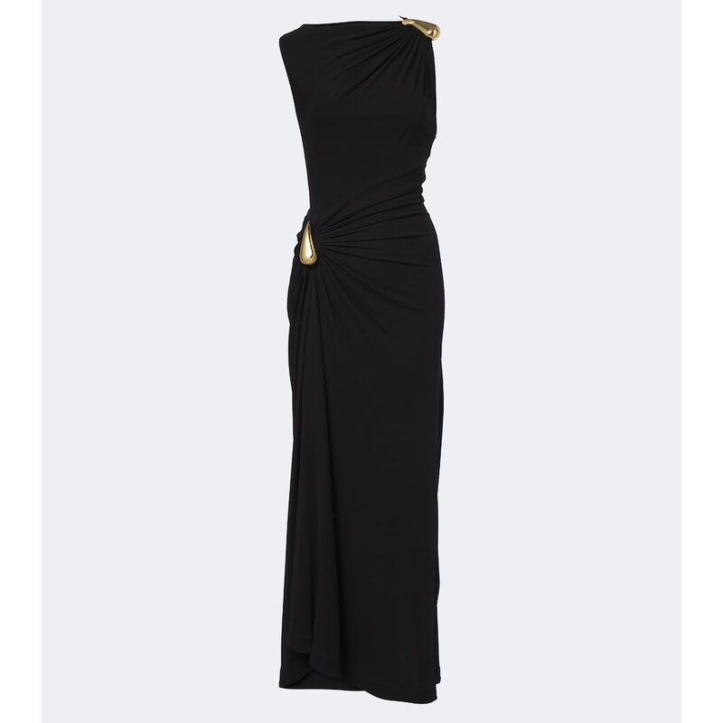 Bottega Veneta Gathered jersey maxi dress