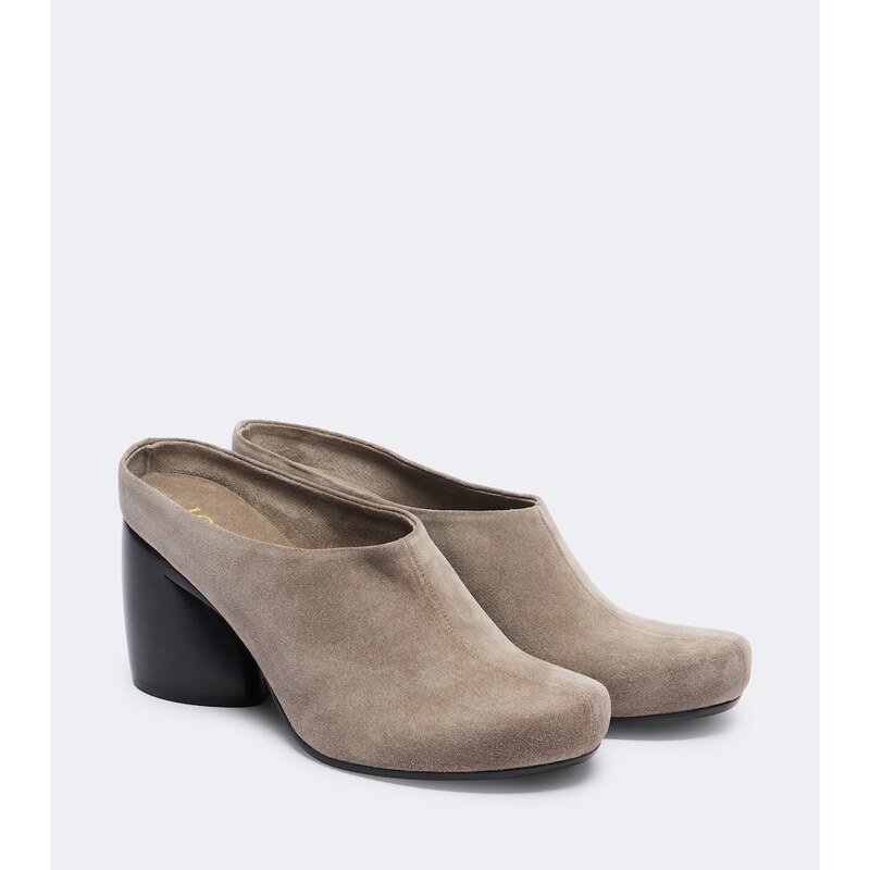 Loewe Oval suede mules