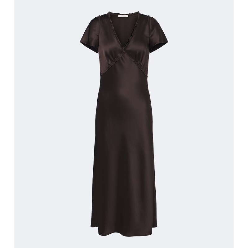 Dorothee Schumacher Shiny Statement satin midi dress