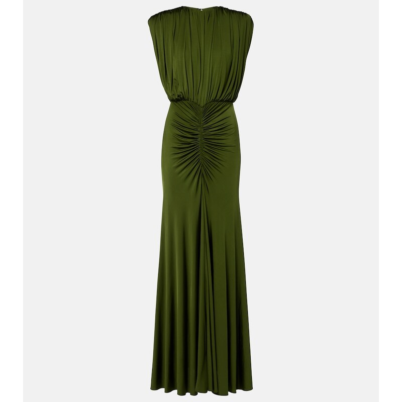Self-Portrait Draped ruched gown