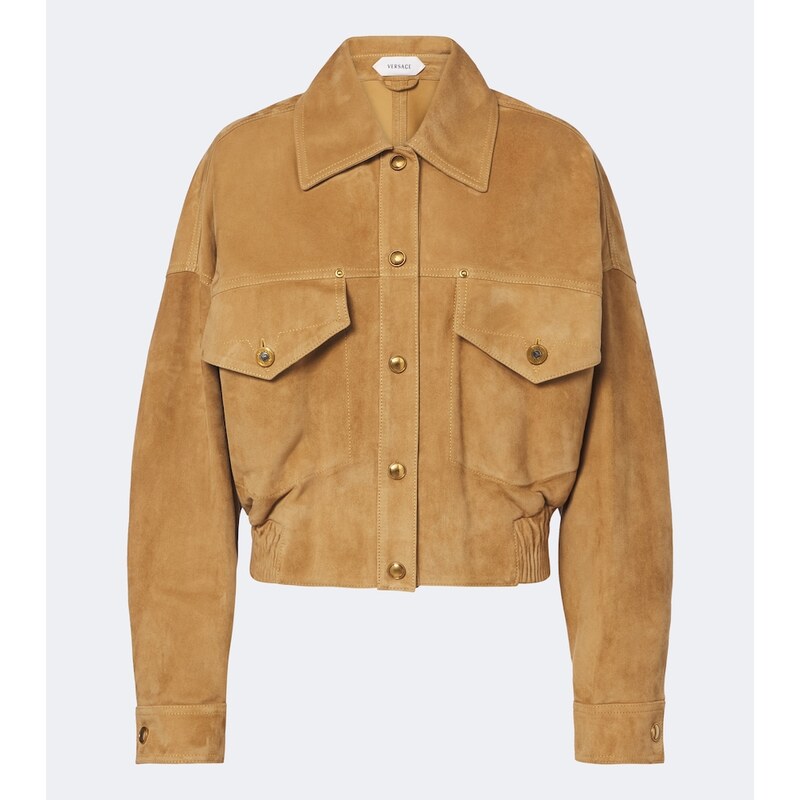 Versace Suede blouson jacket