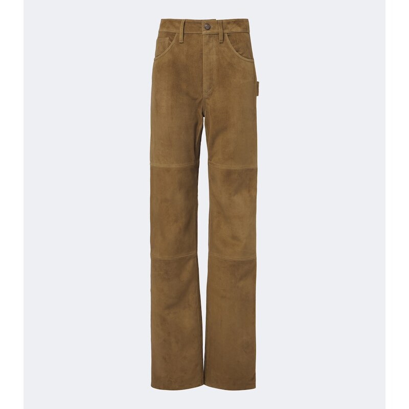 Altuzarra Mills suede straight pants