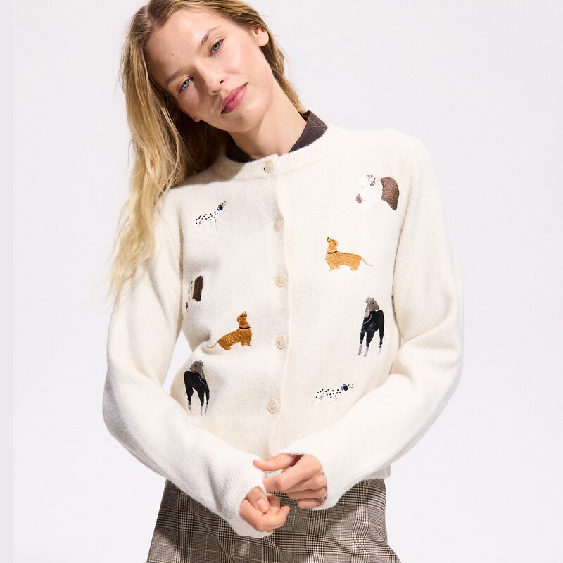 Reserved - LADIES` SWEATER - tělová