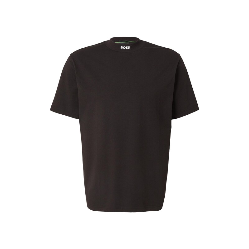 BOSS Tričko Collar čokoládová / bílá