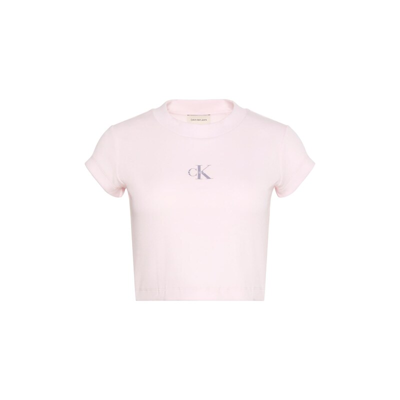 Calvin Klein Jeans Tričko šedá / růžová / černá