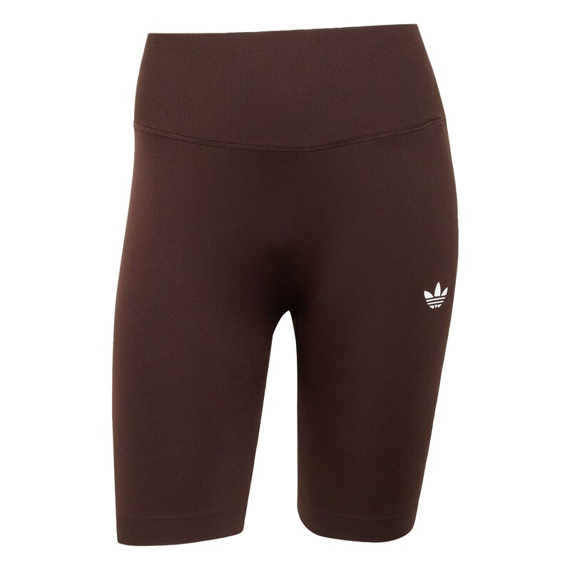 ADIDAS ORIGINALS Legíny ESSENTIALS tmavě hnědá / bílá