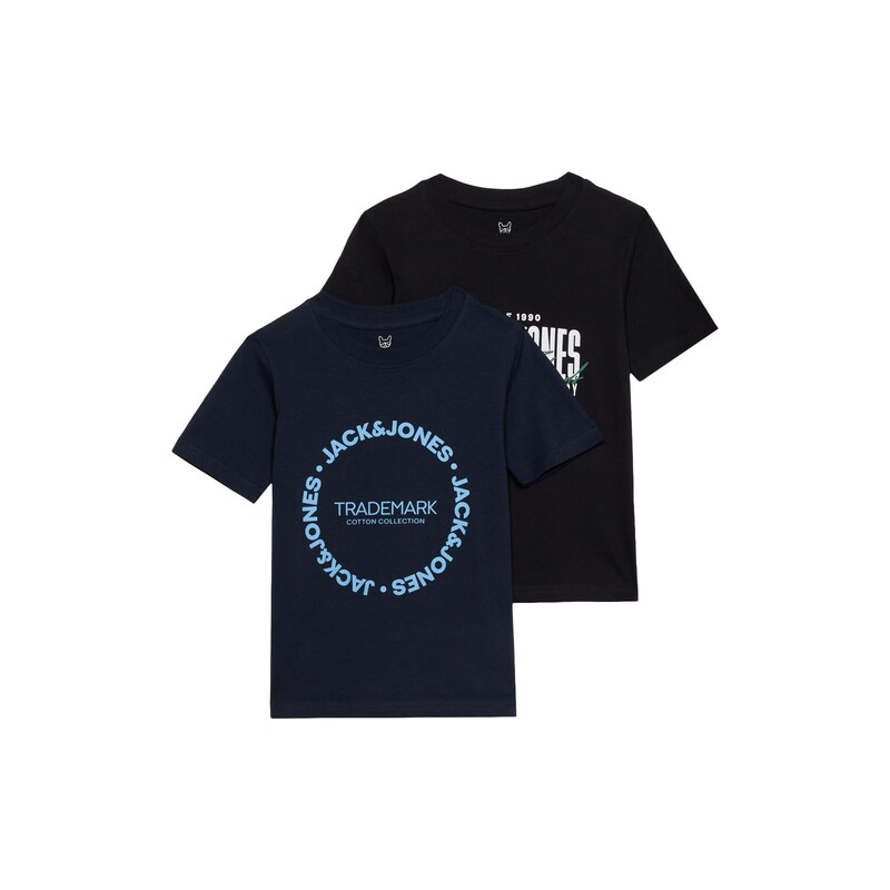 Jack & Jones Junior Tričko JJAERO námořnická modř / světlemodrá