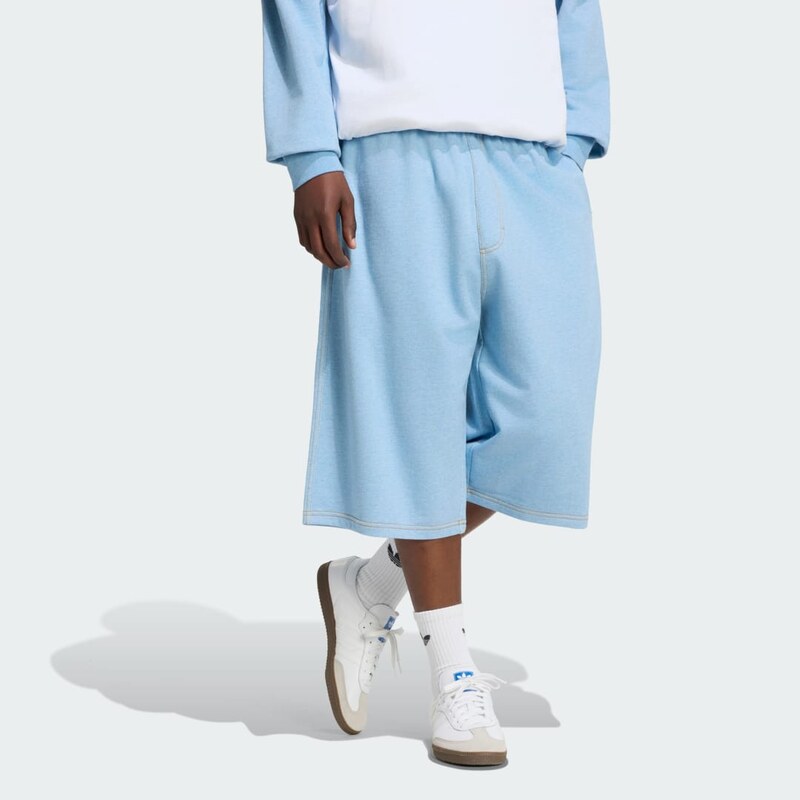Adidas Šortky TREFOIL ESSENTIALS MELANGE 14INCH FRENCH TERRY