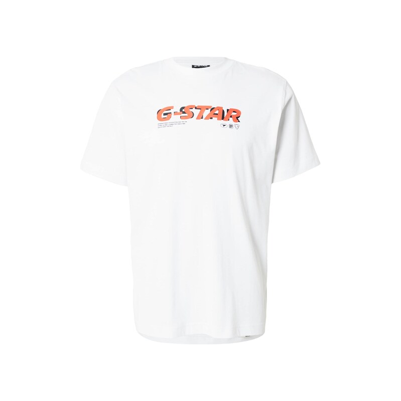 G-STAR Tričko červená / bílá