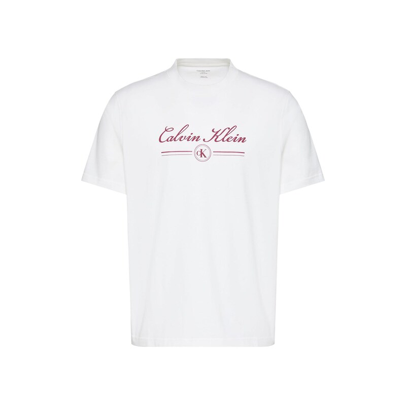 Calvin Klein Jeans Tričko červená / bílá