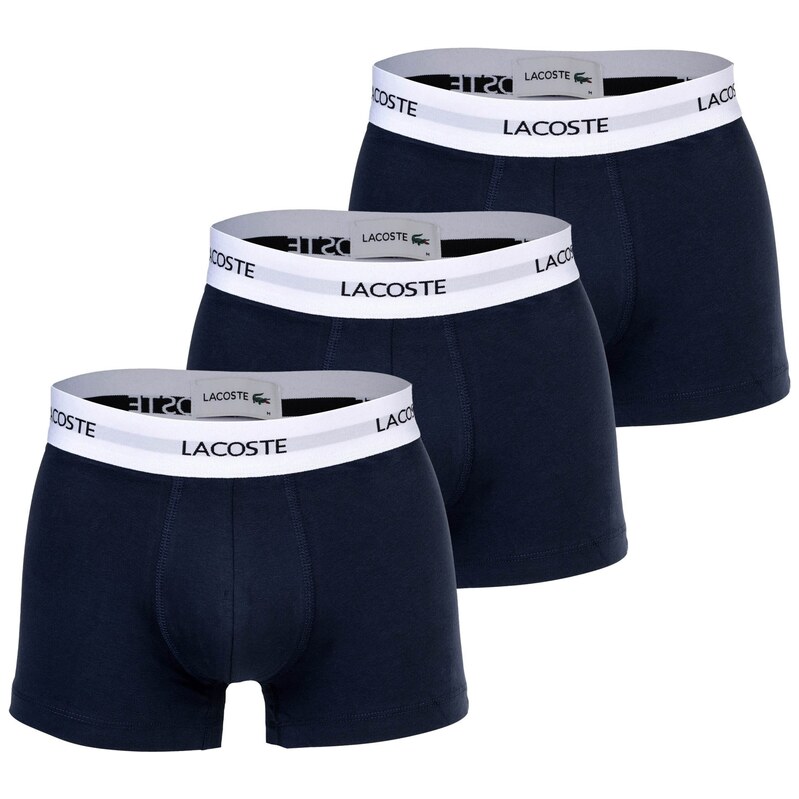 LACOSTE Boxerky tmavě modrá / světle šedá / černá